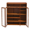 Hallway Bedroom Shoe Cabinet Storage Organizer Cupboard with Clear Display Doors