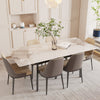 Stunning Extendable Dining Table Kitchen Dinner 8-12 Seater Marble Kitchen Room