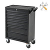 Heavy Duty ﻿7 Drawers Lockable Tool Chest Tool Cabinet Trolley Cart w/Wheels