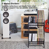 2-Tier Metal Vinyl Record Stand Storage Display Rack Desktop/Bookshelf 160 LPs