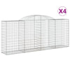 Lechnical Arched Gabion Baskets 4 pcs 300x50x120/140 Galvanised ,Arched V0Y1
