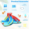Inflatable Water Slide Kids Crab Castle Bounce House Water Slide Park Backyard