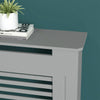 92cm Tall Radiator Cover White Grey Traditional MDF Wood Cabinet Grill Cover