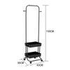 Open Wardrobe Clothes Rail Rack Garment Display Stand & Storage Baskets Mobile