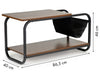 Wooden Lift Up Top Coffee Table With Shelf Living Room Home Office