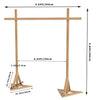 Heavy Duty Wooden Wedding Arch Backdrop Stand Garden Lawn Ceremony Background