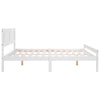 Solid Pine Wood Wooden Bed Frame White Grey Single Double Size Bed 3ft 4ft6