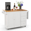 Mobile Kitchen Island Cart Rolling Kitchen Island Trolley Cupboard w/Drawers