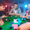 Blackjack Texas Hold’em Casino 8 Players Poker Table w/8 Cup Holders-Green