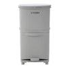 Kitchen Rubbish Waste Bin Recycling Dual Multi Compartment Pedal Dustbins Wheels