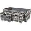 Rattan Garden Furniture Conservatory 8 Seater Corner Sofa Set with Coffee Table