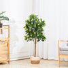 Realistic Artificial Lemon Tree 120cm 4ft Plastic Indoor Plant Office Desk Decor