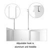 3 Way Mirror System 360° For Self Hair Cut DIY Tool 3-Colour Dimmable LED Light
