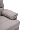 Upholstered Bonded Leather Armchair Adjustable Sofa Recliner Chair with Footrest