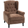 Recliner Armchair Vintage Reclining Chair Wingback Chair with Button Tufted Back