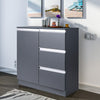 3 Drawers 1 Door Sideboard Kitchen Wood Storage Cupboard File Cutlery Cabinet UK