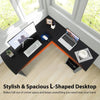 L-Shaped Corner Computer Desk PC Table Writing Desk Workstation Home Office