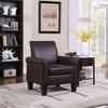 Leisure Faux Leather Accent Arm Chair Living Room Bedroom Comfy Single Sofa Seat