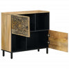 Gecheer Side Cabinet 80x33x75 Solid Wood W9H8
