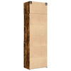 Storage Cabinet Smoked Oak 70x42.5x225 Engineered Wood J6I6