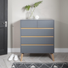 Chest of Drawers 5 Drawer Storage Unit Wooden Modern Bedroom
