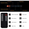 Recessed Electric Fireplace 2000W Wall Mounted Fire Heater with 7 Flame Color