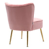 Scallop Back Armchair Cocktail Sofa Accent Seat Living Bedroom Cafe Lounge Sofa
