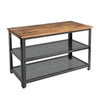 Metal Wooden 3 Tier Shoe Rack Bench Organiser Stand Storage Shelf & Seat Brown
