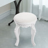 Dressing Table Stool 44x30x30 Vanity Chair Makeup Seat Baroque Piano Chair White