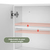 Triple Door Bathroom Mirror Cabinet Cupboard Stainless Steel Wall Mounted 700mm