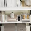 5-Tier Freestanding Bookshelf, Modern Open Display Storage Rack, White