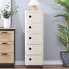 Square Plastic Cabinet Floor Standing Moving Storage Unit Bedroom Bathroom Chest