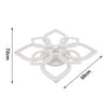 LED Modern Chandelier Lamp White Frame Ceiling Light Living Room Pendant Lights