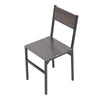5PCS Grey Dining Table&Chairs Set Modern Industrial Metal Frame Kitchen Home Bar