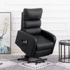 Electric Power Lift Recliner Vibration Massage Upholstered Reclining Chair Black