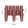 Plastic Garden Path Fence Edge Edging Lawn Plant Flower Bed Border Fencing Brown