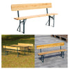 Foldable Outdoor Garden Beer Table and Benches Set Picnic Bistro Chair Furniture
