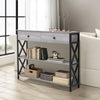 Long Accent Side Sofa Stand Entrance Hallway Console Table Storage Drawer Shelf