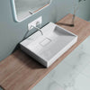 Modern Bathroom Wash Basin Sink Stone Resin Countertop Wall Hung Full Size Range