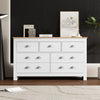 Chest of Drawers with 7 Drawers Wooden Frame for Bedroom, Living Room, Hallway