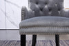 Velvet Pull Door Knocker Studded Dining Kitchen Accent Chairs Luxury Windsor