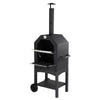 3-Tier Outdoor Garden Pizza Oven w/ Chimney Freestanding Charcoal BBQ Grill