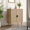Wooden Storage Cabinet Side Furniture Cupboard Bedroom Hallway 2 Tier Shelf Unit