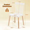 Chic Set of 4 Windsor Dining Chairs Kitchen Armless Side Chairs White
