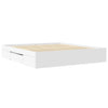Bed Frame White 200x200 Engineered Wood A7M0