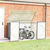 Outdoor Garden Storage Shed Bike Metal Pent Tool Shed House Can Put 2-4 Bicycles