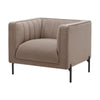 Dusk Madison Sand Velvet & Black Metal Armchair RRP £215