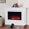 Electric Fireplace Inset Heater Burning Flame Surround Free Standing Remote Set