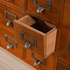 Vintage Wooden Trinket Box Chest of 9 Drawers Desk Organizer Storage Cabinet