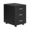 Mobile 3 Drawer Filing Cabinets Printer Stand Pedestal Lockable Office Cabinet